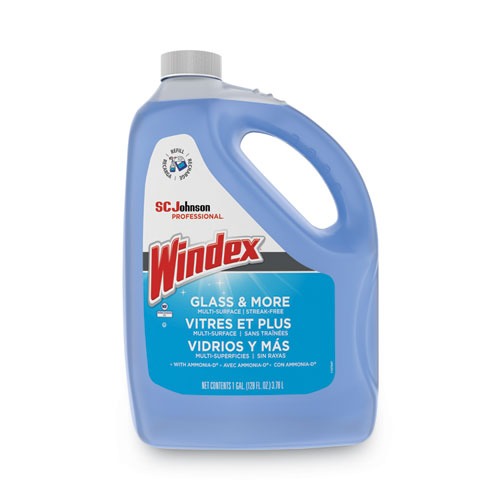 WINDEX GLASS &amp; MORE REFILL 4 GAL/CS WITH AMMONIA-D