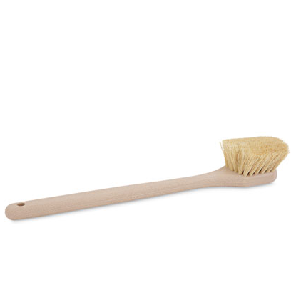 UTILITY BRUSH, CREAM TAMPICO  BRISTLES, 5.5" BRUSH, 14.5" 