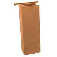 1752 1# Coffee Bag Kraft 14-1/4x2-1/2x9-3/4 poly lined