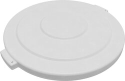LID F/44GL RND TRASH CAN WHITE  3CS BRONCO