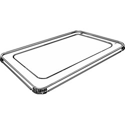 1012-30 METAL COVER HALF SIZE FOR 6112, 6132, 6342 100/CS