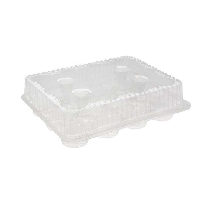 2113 12CT CUPCAKE CONTAINER
W/HINGED LID 100/CASE 28/U