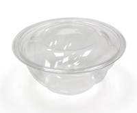 724PSSL 24 oz swirl bowl w/lid Clear 300/cs PET