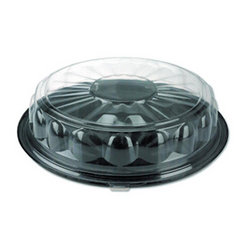 9812K 12&quot; FLAT BLACK CATER TRAY 50/CS*FOR LID P9812****