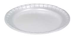 6&quot; White Non-Laminated Foam  Plate 1000/Cs 