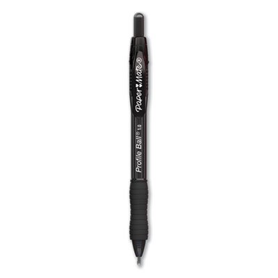 PAP2095470 Black Pen 1mm Med  Retractable Comfort 12/BX