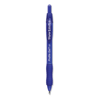PAP2095472 Blue Gel Pen .7mm  PaperMate 12/PK