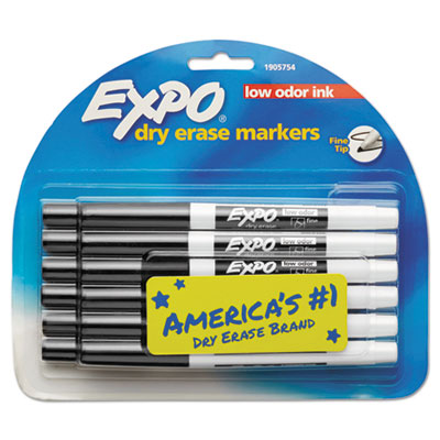 SAN86001 Expo Dry Erase BLK  Fine Tip 12/BX