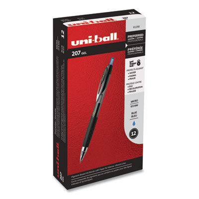 UBC61256 Uniball Signo Blue  Pen .5mm Micro207 12/Pack