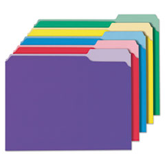 UNV10506 File Folders ASSORTED  1/3TAB Letter Size 100/BX