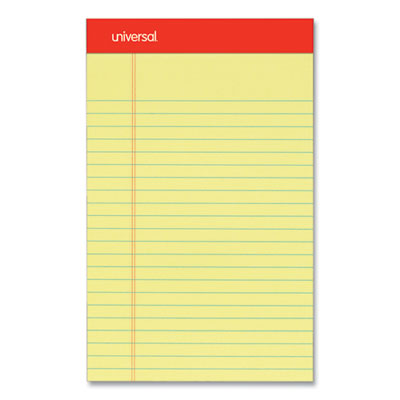 UNV46200 5x8 Yellow Writing  Pads 50sheets 12/PK  