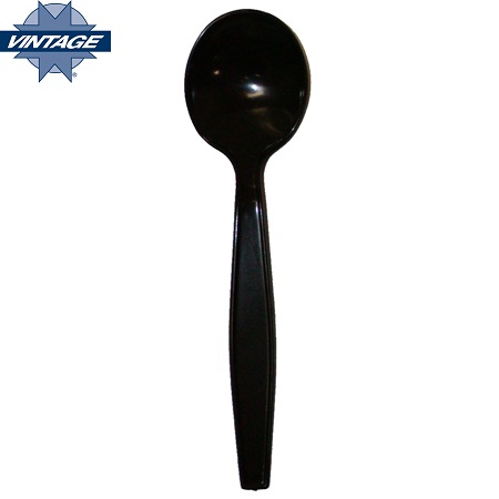 Soupspoon - Black HD 
Polystyrene - Bulk Pack 
1000/cs (C23321)