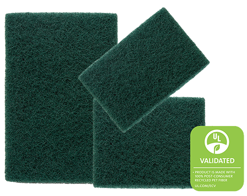 6"X9" GREEN MEDIUM DUTY  SCOURING PAD 10/BOX 6BX/CS