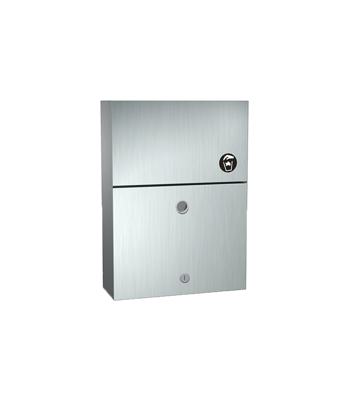 SANITARY WASTE DISPOSAL W/LOCK  SURFACE MOUNTED