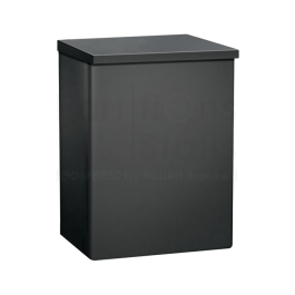 SANITARY NAPKIN DISPOSAL   MATTE BLACK SURFACE MOUNTED