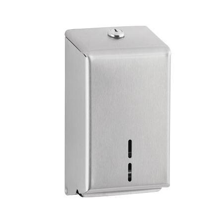 SURFACE-MOUNTED FOLDED TOILET  TISSUE DISP, SATIN FINISH, 3" 