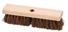 B7110W 10&quot; Deck Scrub Brush  Wood Block 12/Case