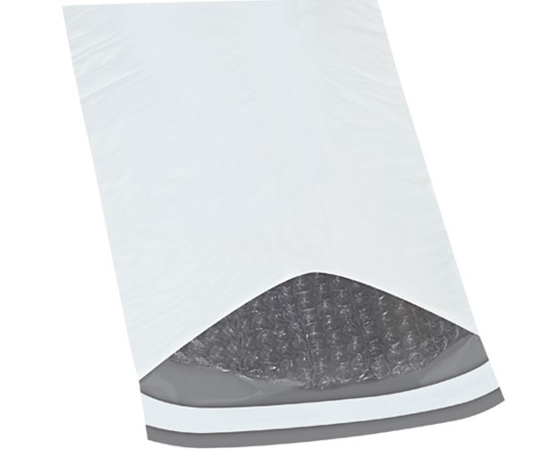 B831 #0 6.5&quot;x10&quot; White Poly  Bubble Mailer 250/Case