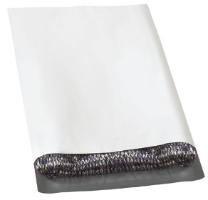 12 X 15.5" WHITE POLY MAILERS  WITH TEAR STRIP 500/CASE