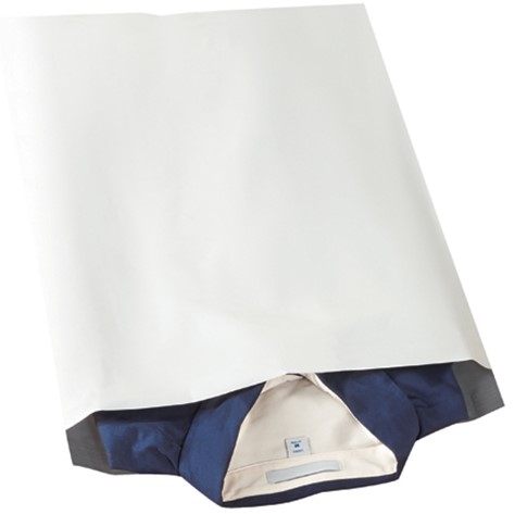 B876 14.5&quot;x19&quot; White Self Seal  Poly Mailers 250/Case