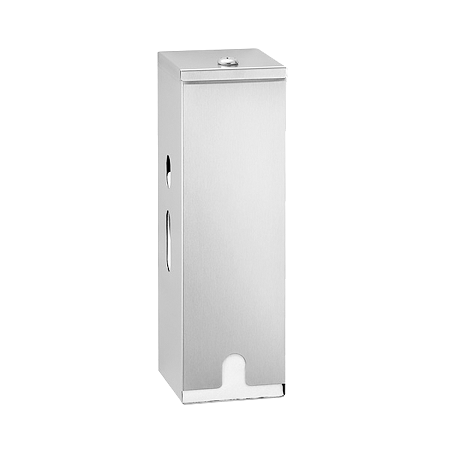 SURFACE-MOUNTED TOILET TISSUE  DISP SATIN FINISH 3 ROLLS