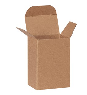 RTS14 2"x1.25"x3" Kraft  Reverse Tuck Folding Cartons 