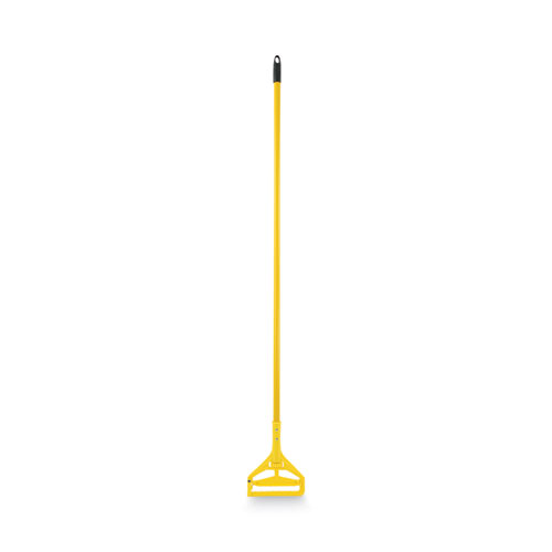 60" WET MOP HANDLE, YELLOW ALUMINUM, QUICK CHANGE