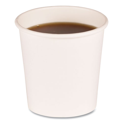 4OZ PAPER HOT CUPS WHITE  20/SLEEVE 50SLEEVES/CS