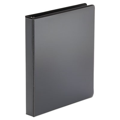 UNV20961 1&quot; Black 3 Ring  Binder w/ 11&quot;x8.5&quot; Capacity 