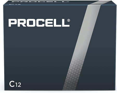 C CELL BATTERY PROCELL  ALKALINE  12BX  6BX/CS