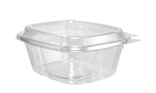 CH16DED 16oz Clear PET Tamper  Evident Container w/ Dome Lid 