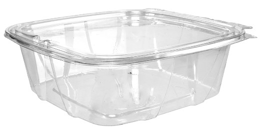 48OZ PET PLASTIC TAMPER  EVIDENT/RESISTANT CLEAR 