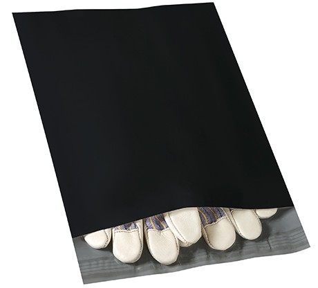 CPM1013BK 10"x13" 2.5Mil  Self-Seal Black Poly Mailers 