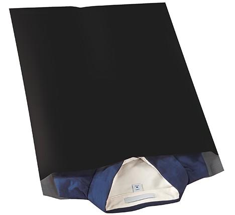 CPM1419BK 14.5"x19" Black  2.5Mil Self-Seal Poly Mailers 