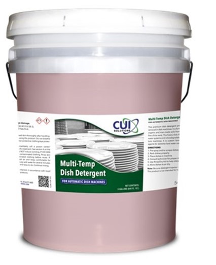 CU-5412-D5 Multi-Temp Dish  Detergent 5Gal Pail 1/Bucket