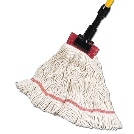 MED 1-1/4"HB COMET BLEND  INDUST LOOPED END WET MOP 20OZ 