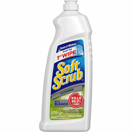 SOFT SCRUB BLEACH CLEANER 24OZ  8/CS
