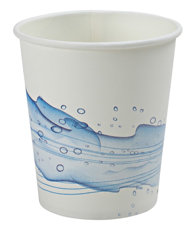 7oz Paper Cold Cup by Empress  w/ Cool Wave Print 2500/Cs