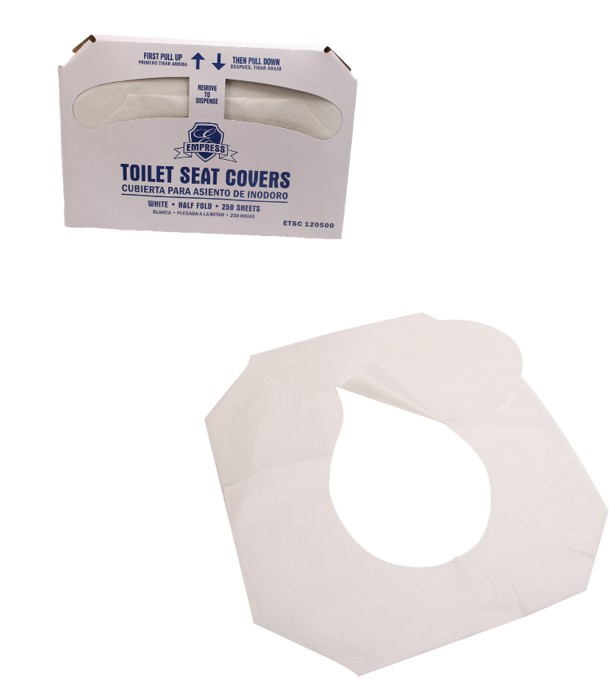 ETSC-120500 Empress Toilet  Seat Cover Half-Fold White 