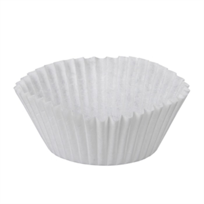 FC200X475 2&quot; x 1-3/8&quot; White  Paperboard Baking Cup 