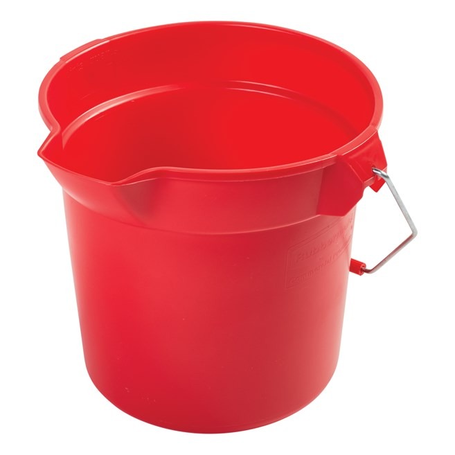 10QT BUCKET ROUND RED (RUB2963)