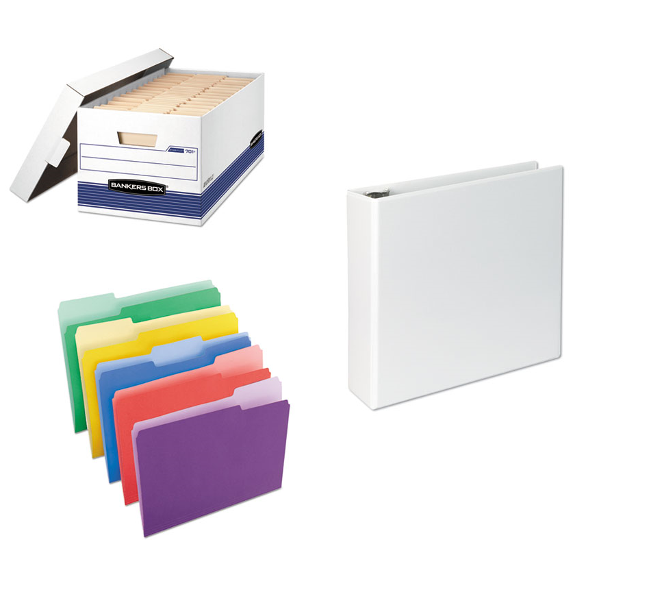 File Folders, Binders, Storage