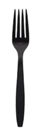 CPSHWFKBKE1/C23121 Heavy Duty  Black Polystyrene Fork 1000/Cs