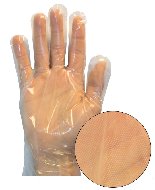 GDCP-LG P2163 Clear Powder  Free Cast Polyethylene Glove 