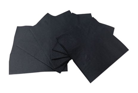 GEN1402 2Ply Black Beverage  Napkin 9&quot;x4.5&quot; 2000/Cs