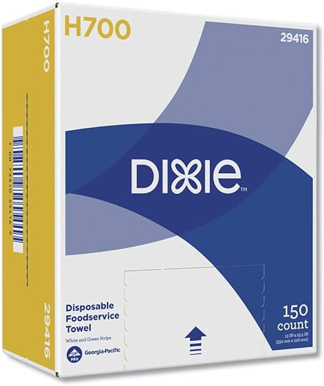 DIXIE H700 DISPOSABLE  FOODSERVICE TOWELS WHITE &amp; 
