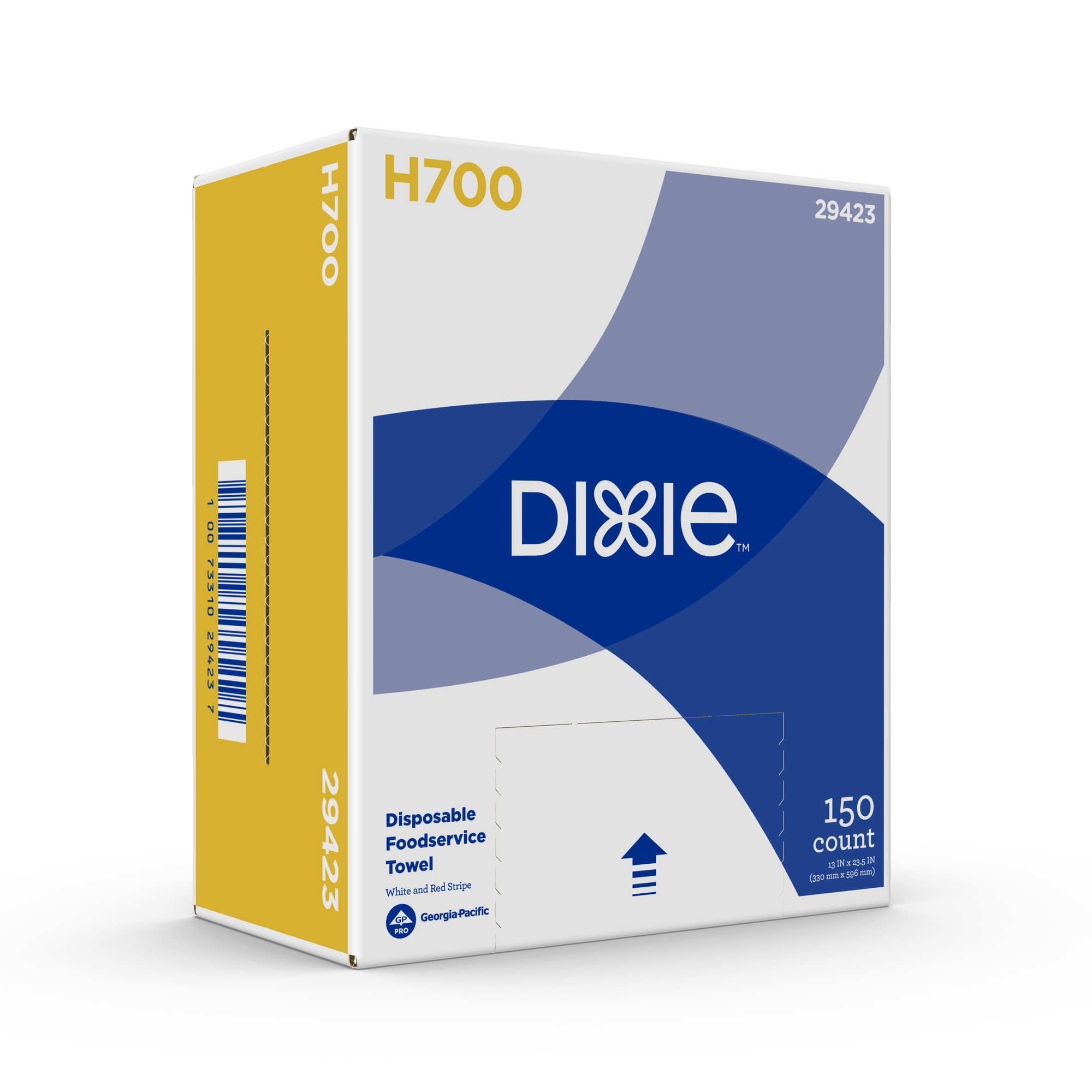 DIXIE H700 DISPOSABLE  FOODSERVICE TOWELS , WHITE &amp; 