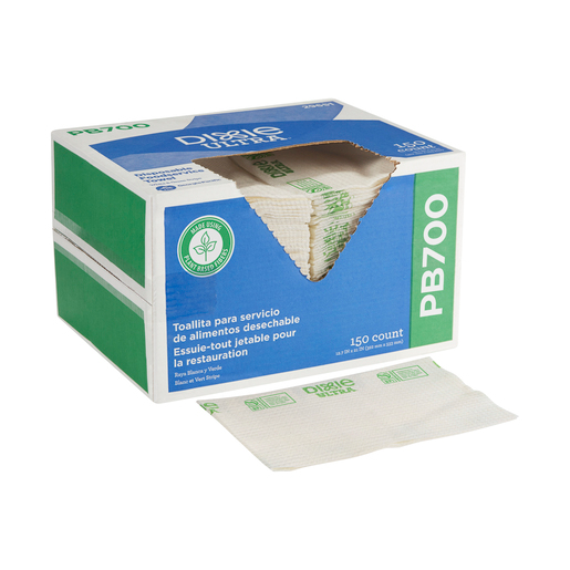 DIXIE ULTRA PB700 DISPOSABLE  FOODSERVICE TOWELS, WHITE &amp; 