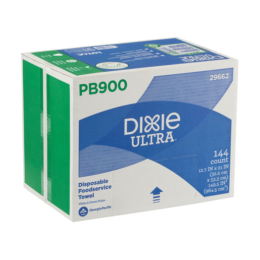 DIXIE ULTRA PB900 DISPOSABLE  FOODSREVICE TOWELS, WHITE &amp; 