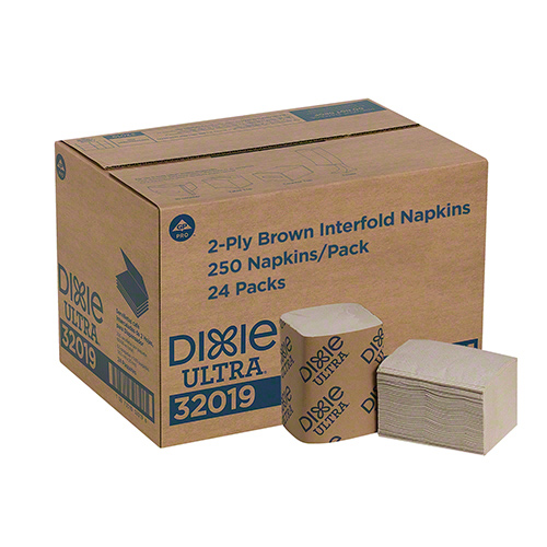 DIXIE ULTRA INTERFOLD 2PLY NAPKIN DISPENSER REFILL BROWN